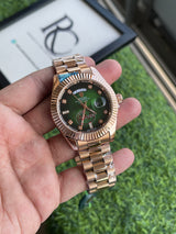 RLX Oyster Perpetual Day-Date – Rose Gold President Style Watch