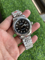 RLX Oyster Perpetual Datejust – Black Diamond Dial (Silver Edition)