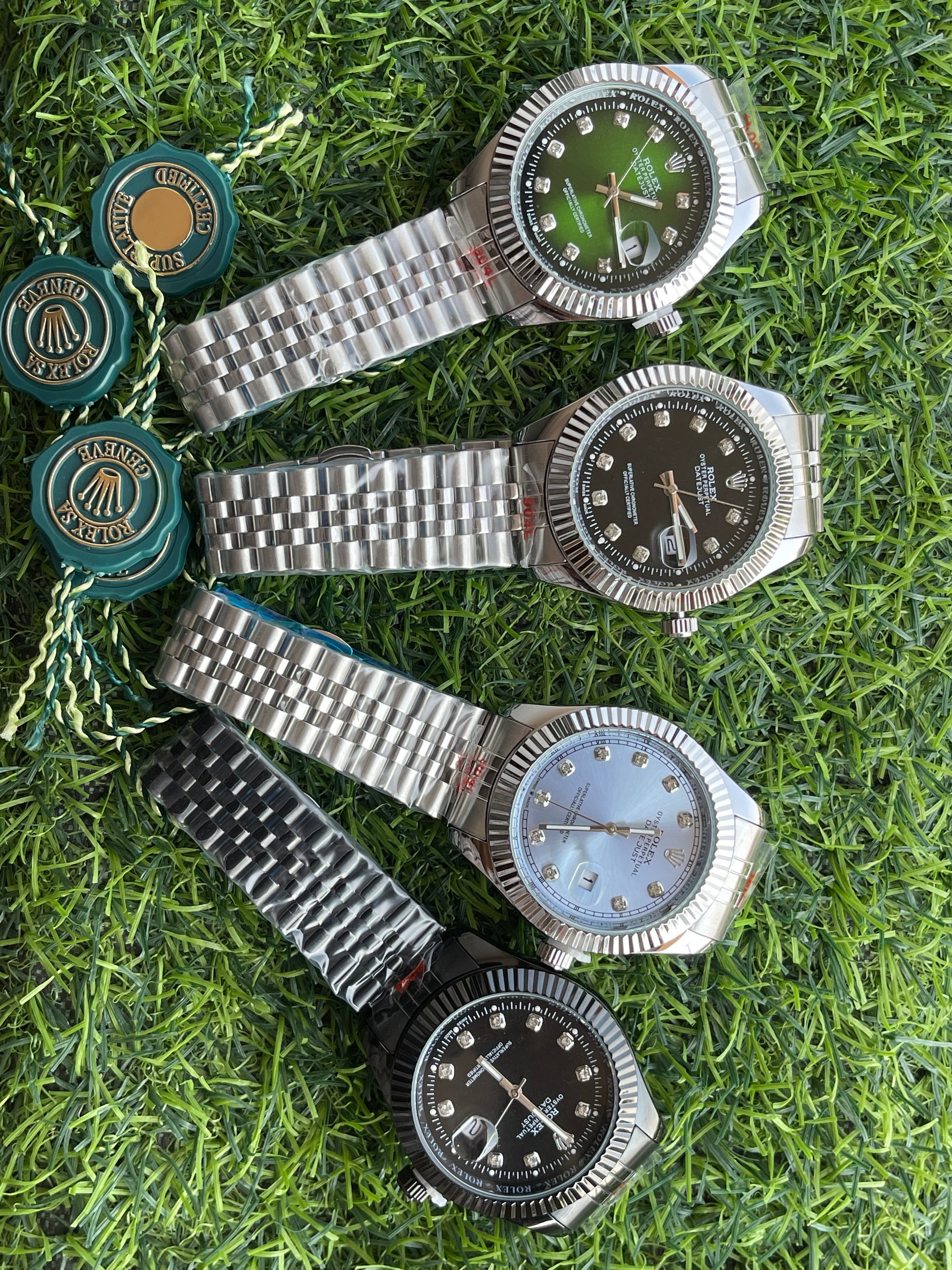 RLX Oyster Perpetual Datejust – Green Dial (Diamond Markers)