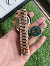 RLX Oyster Perpetual Day-Date – Rose Gold President Style Watch