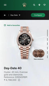 Rolex Oyster Perpetual Day Date Diamond Copper-Black