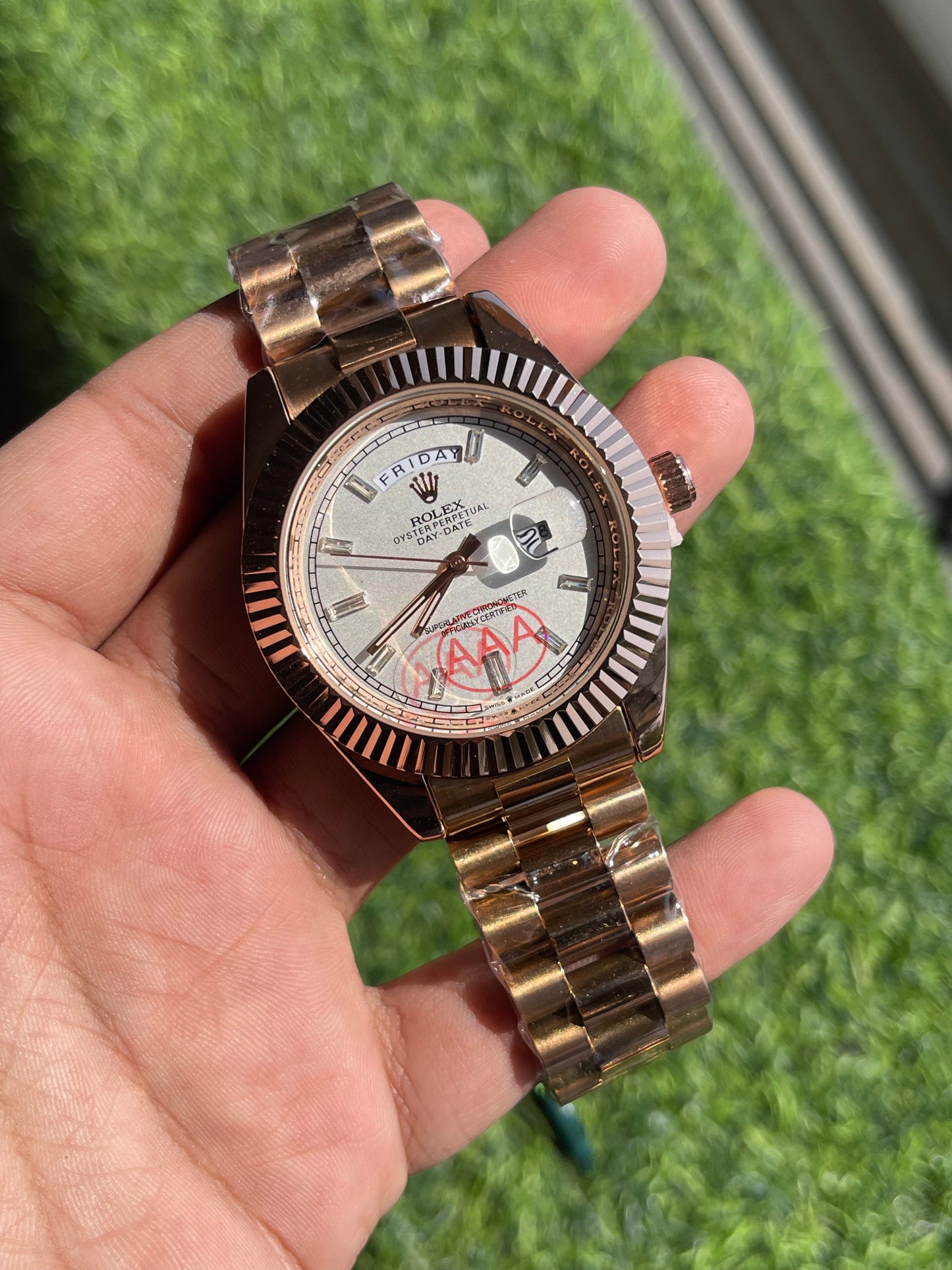 RLX Day-Date premium quality chain watch