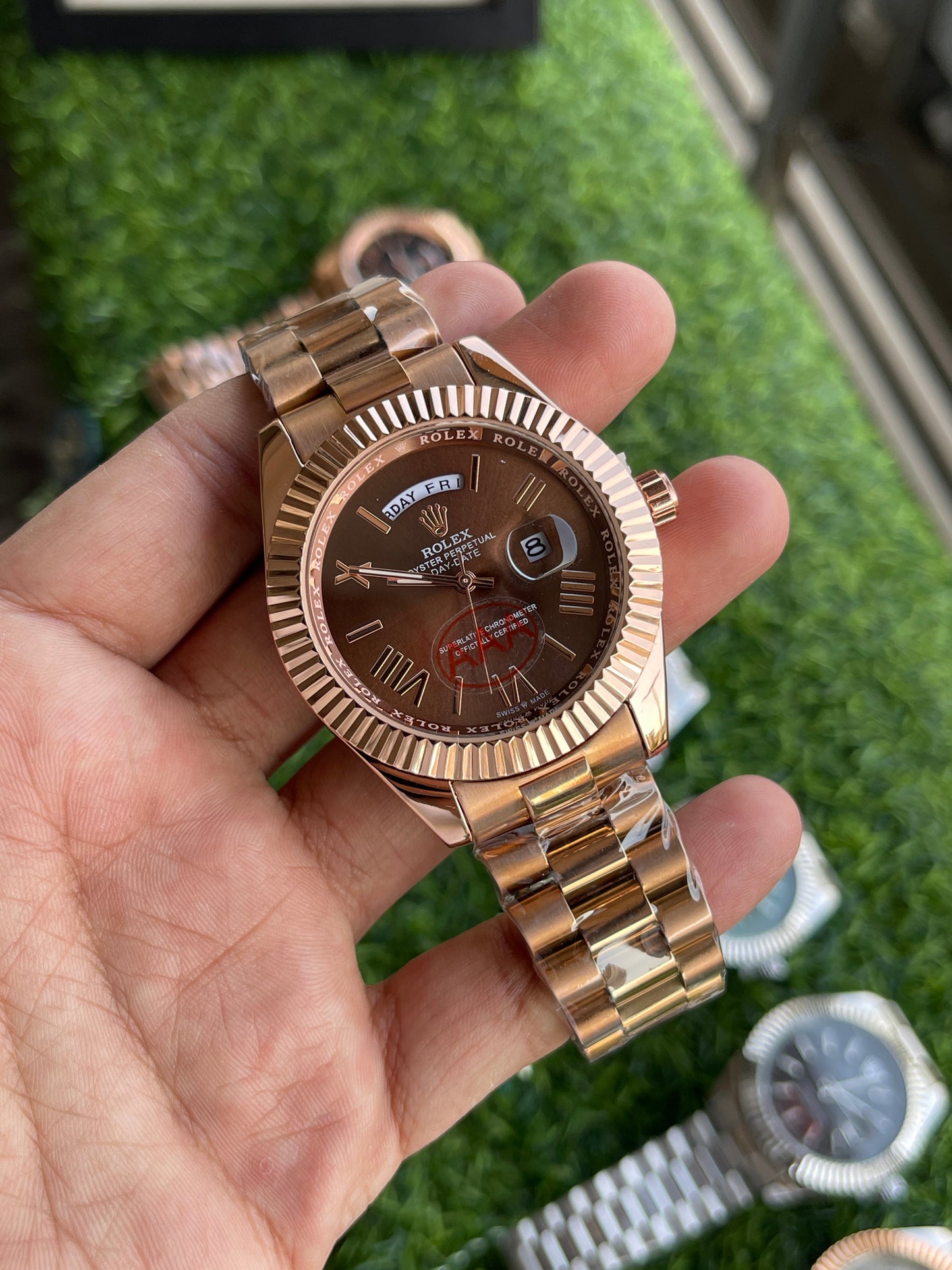 RLX Day-Date premium quality chain watch