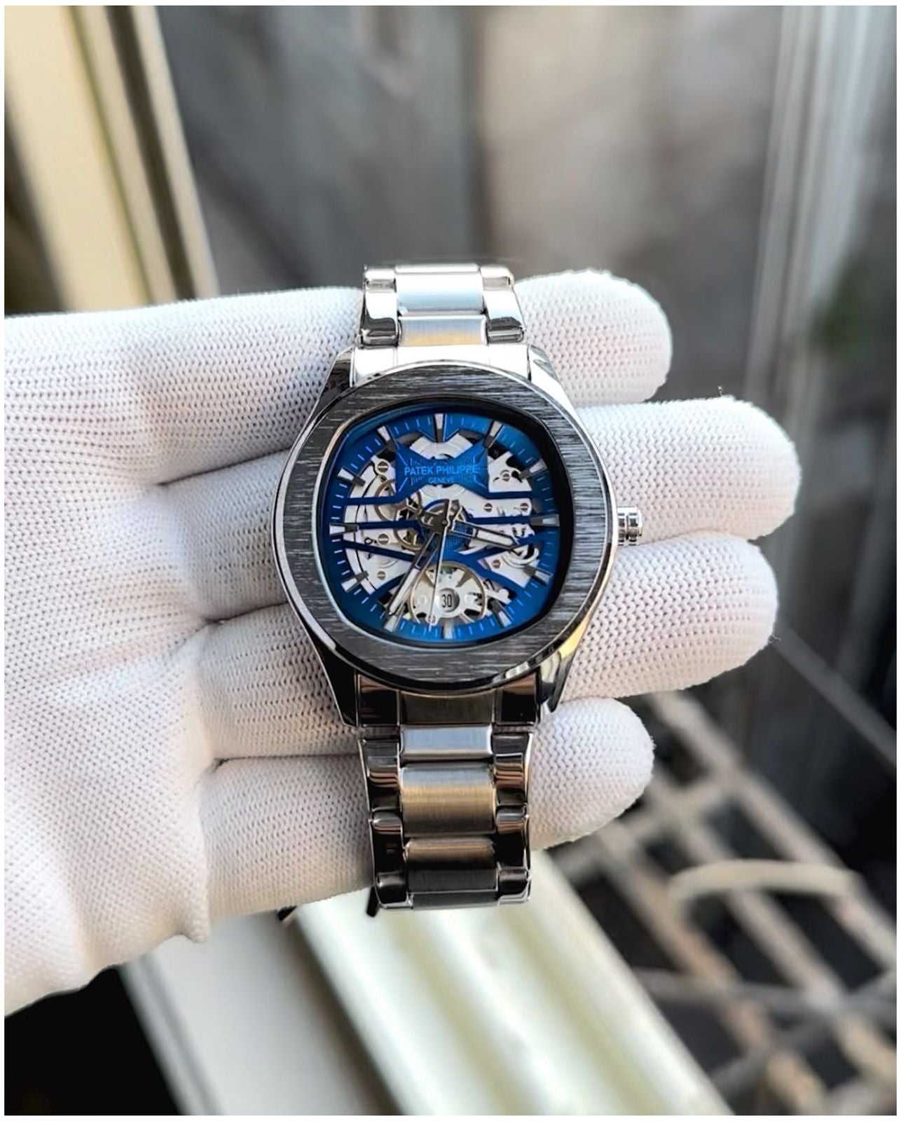 Patek Philippe Skeleton "Silver-Blue"