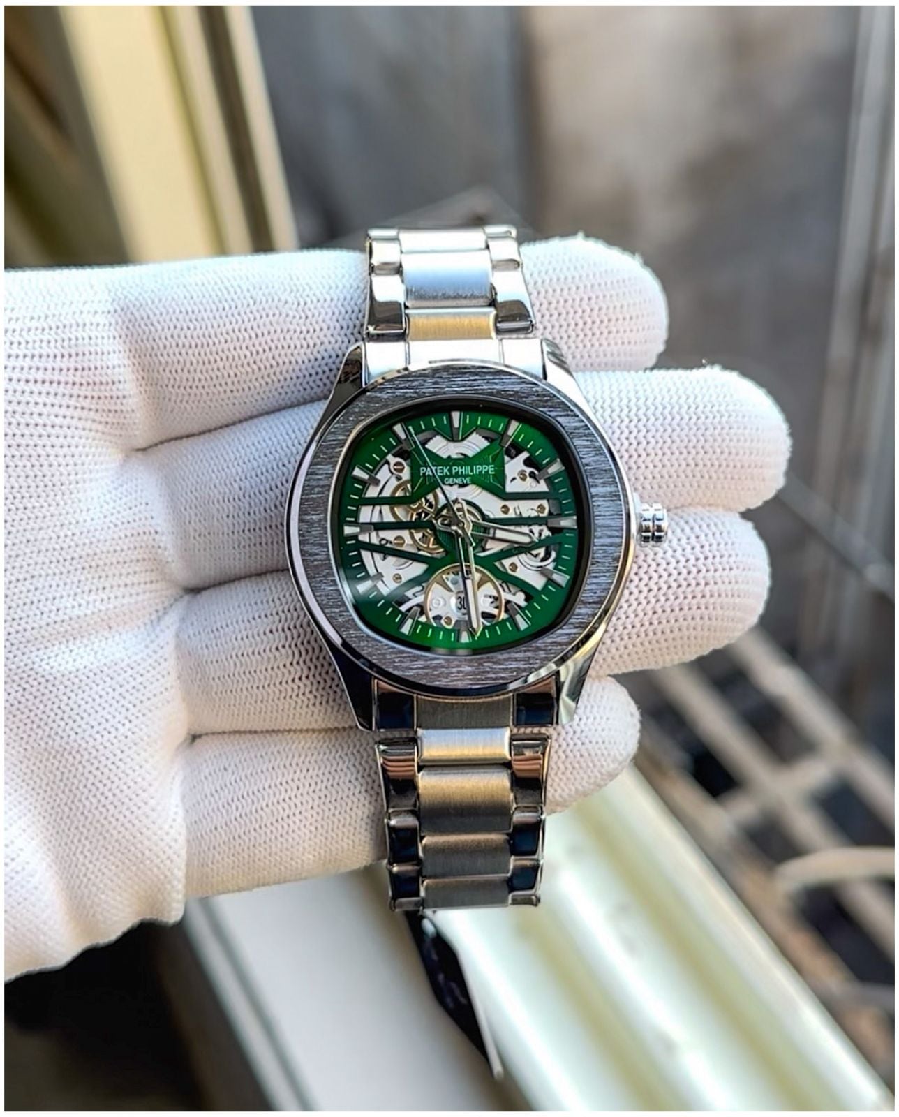 Patek Philippe Skeleton "Silver-Green"