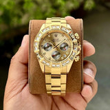 ROLEX RAINBOW CHRONOGRAPH WATCH (FULL GOLD)