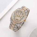 ROLEX SPINNER DIAMOND SILVER GOLD