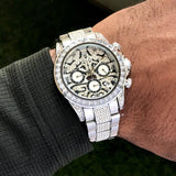 ROLEX TIGER CHRONOGRAPH WATCH CHAIN BELT(SILVER)
