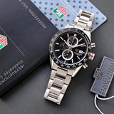 TAG HEUER CALIBAR 16 SILVER BLACK (JAPAN OG MACHINE)