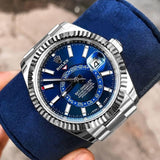 ROLEX SKY DWELLER SILVER BLUE (AUTOMATIC)
