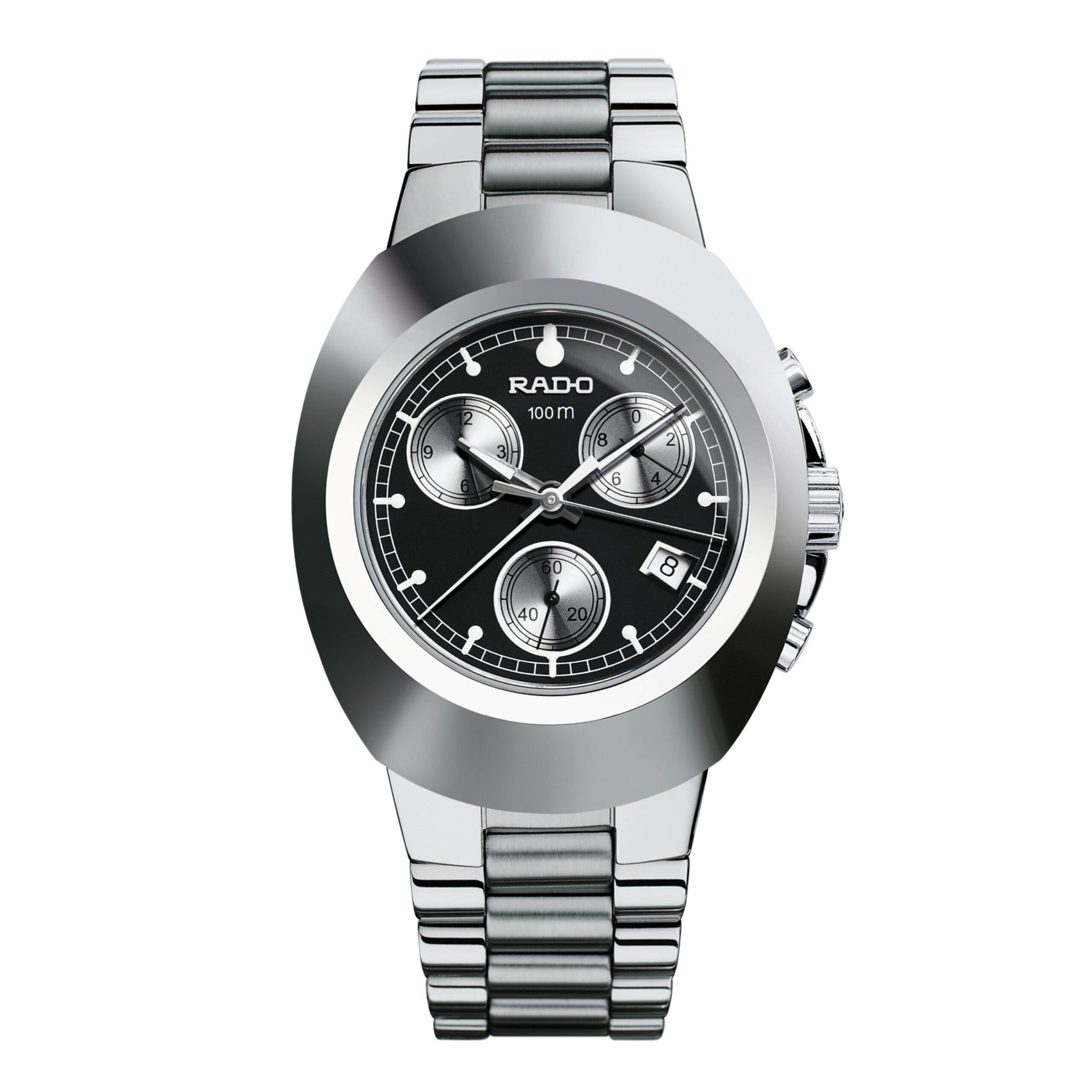 RADO DIASTAR CHRONOGRAPH SILVER BLACK (JAPAN OG MACHINE)