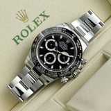 ROLEX DAYTONA SILVER BLACK (AUTOMATIC)