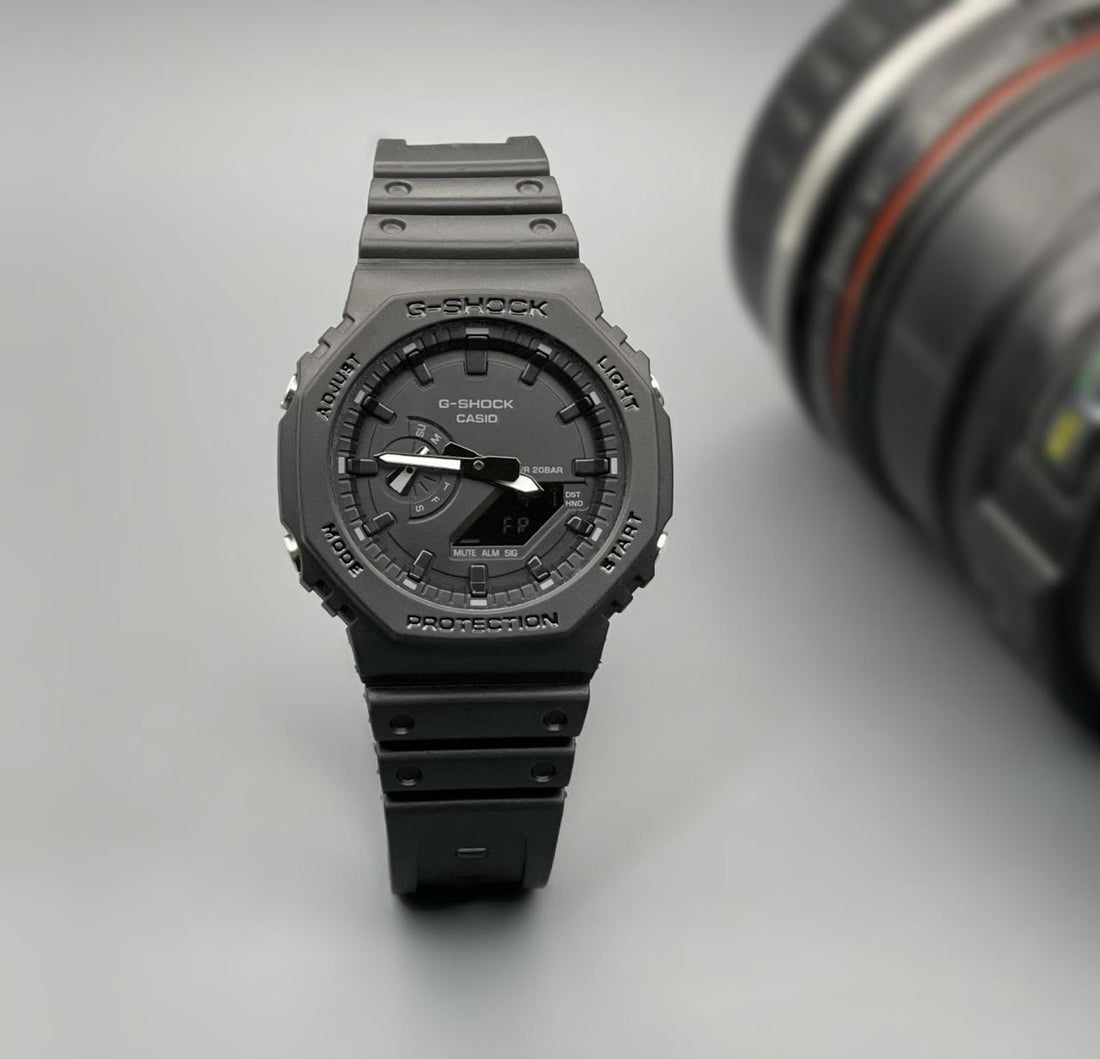G SHOCK CASIO GA-2100-1A1 ANALOG-DIGITAL WITH ORIGINAL BOX
