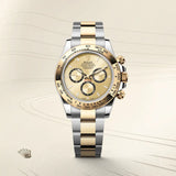 ROLEX DAYTONA SILVER GOLD (AUTOMATIC)