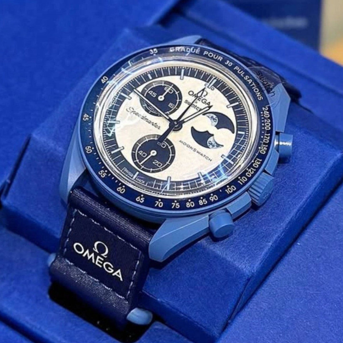 OMEGA MOONSWATCH MISSION TO THE SUPER BLUE MOONPHASE