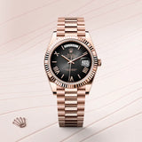 ROLEX DAY DATE CHOCOLATE BLACK (CELL MODEL)
