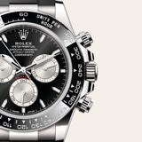 ROLEX DAYTONA SILVER BLACK (AUTOMATIC)