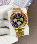 ROLEX RAINBOW CHRONOGRAPH WATCH (GOLD)
