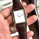 CARTIER TANK BROWN WHITE