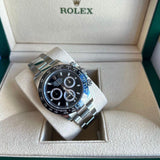 ROLEX DAYTONA SILVER BLACK (AUTOMATIC)
