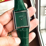 CARTIER TANK GREEN SILVER