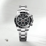 ROLEX DAYTONA SILVER BLACK (AUTOMATIC)