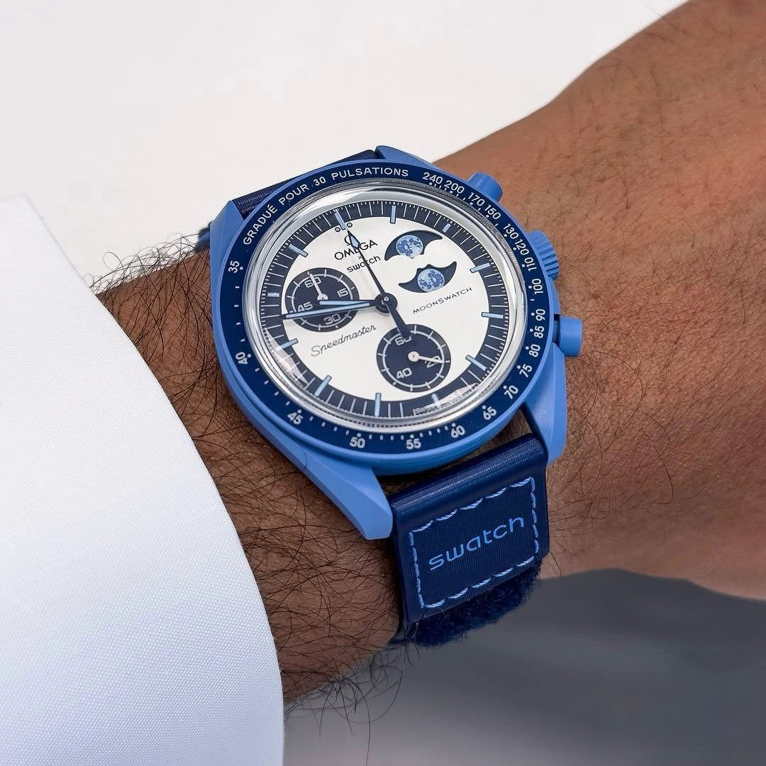 OMEGA MOONSWATCH MISSION TO THE SUPER BLUE MOONPHASE