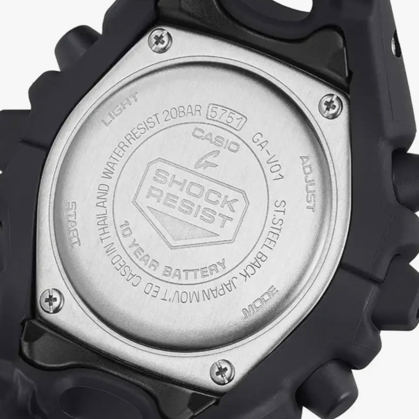 G-SHOCK GA-V01-1ADR ANALOG-DIGITAL BLACK DIAL WITH ORIGINAL METAL BOX