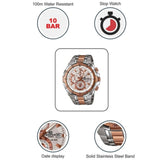 EDIFICE CASIO CHRONOGRAPH WATCH (DUAL TONE COPPER)